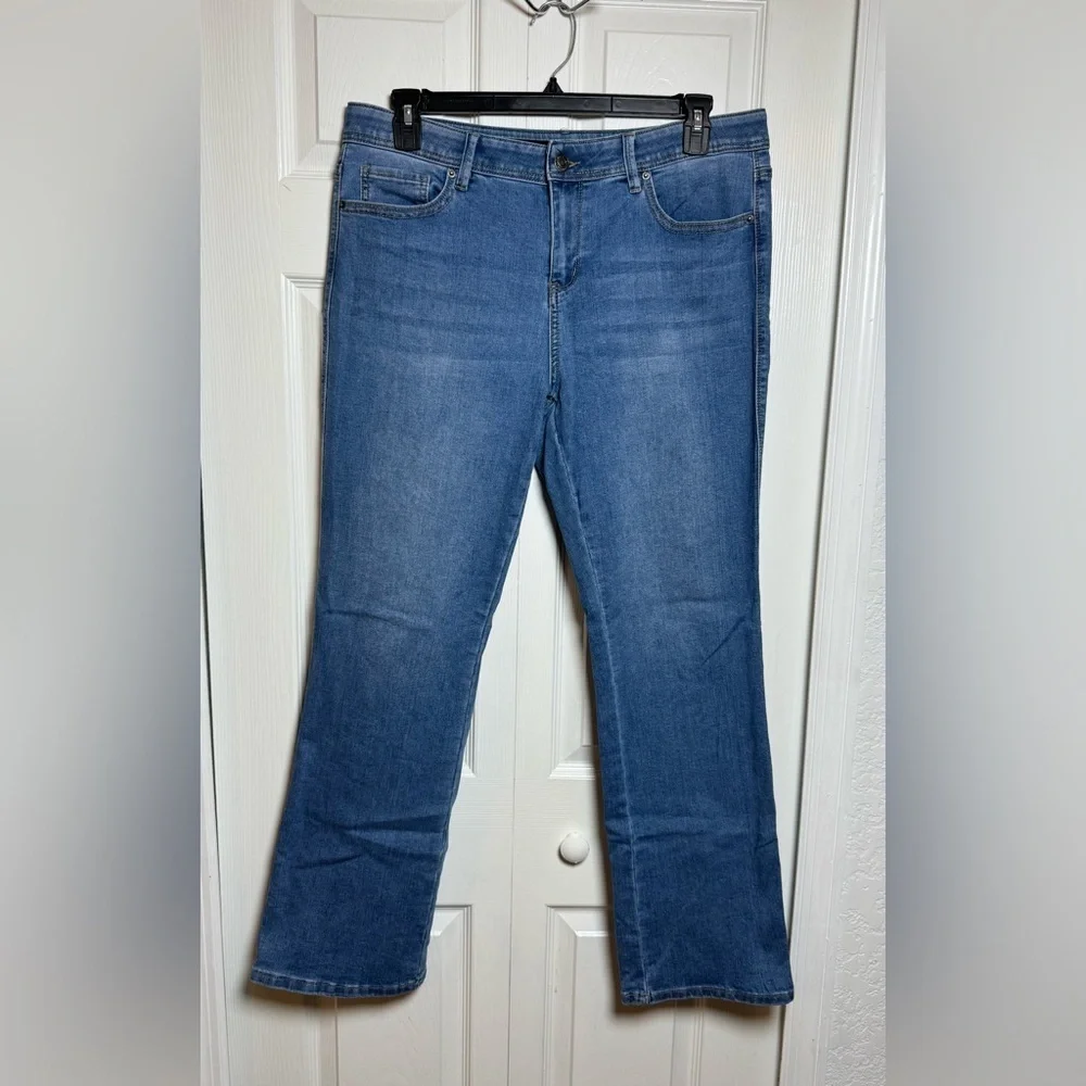 Lincoln Outfitters Women’s Size 16 Bootcut Flare Jeans Blue Stretch Denim 36x30 - Picture 1 of 8